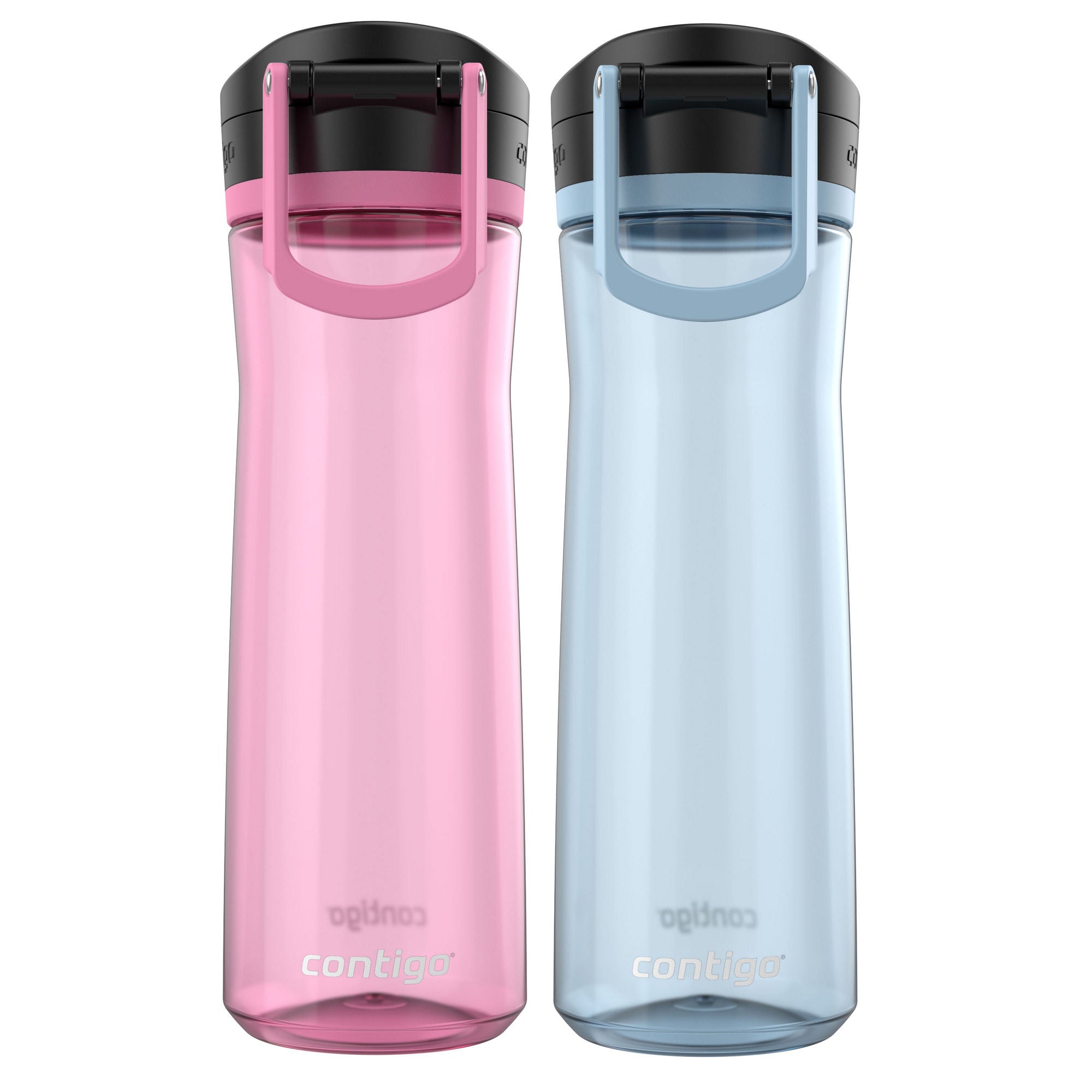 Contigo® Jackson 2.0 Tritan Water Bottle with AUTOPOP® Lid | 24 oz | 2-Pack | Glacier & Azalea