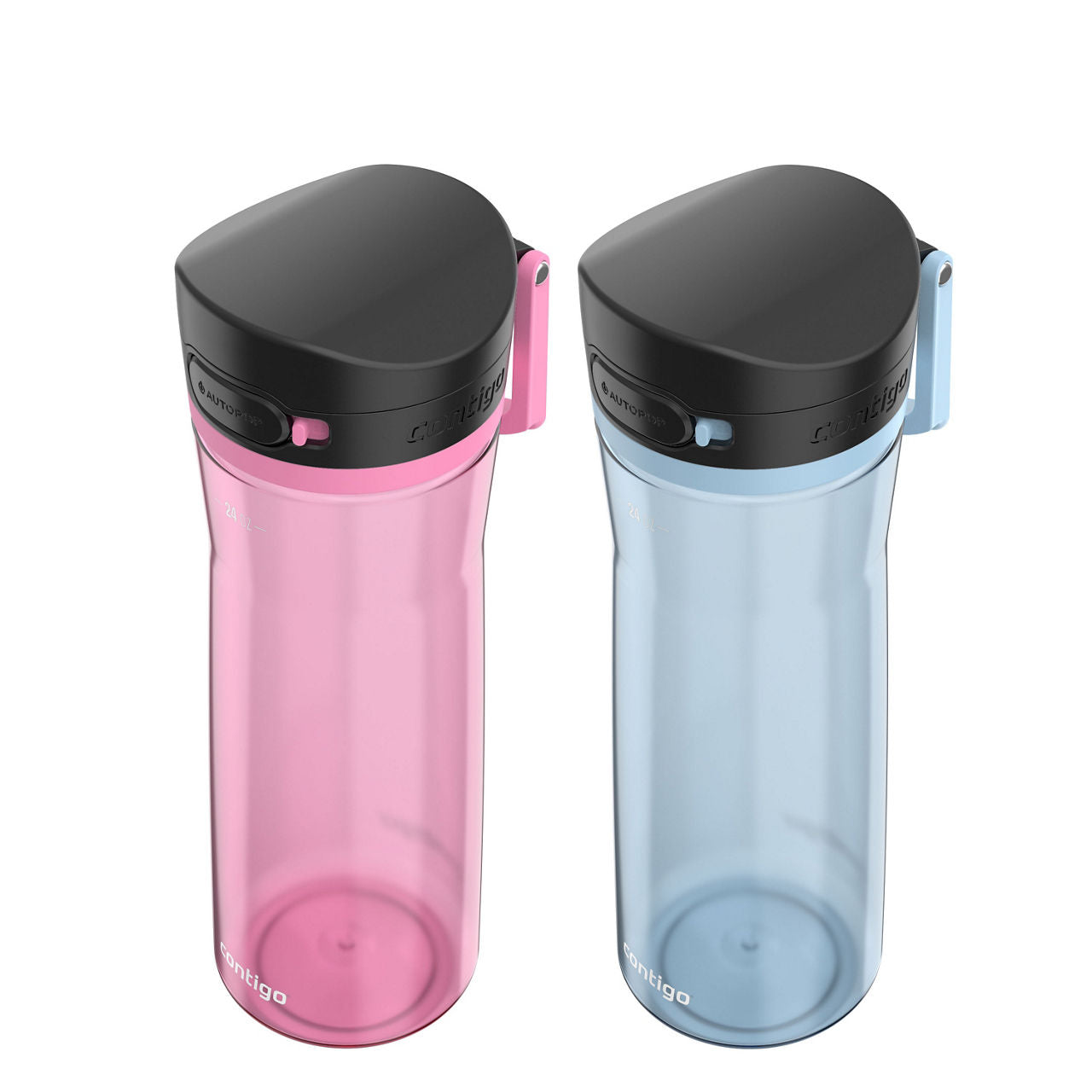 Contigo® Jackson 2.0 Tritan Water Bottle with AUTOPOP® Lid | 24 oz | 2-Pack | Glacier & Azalea