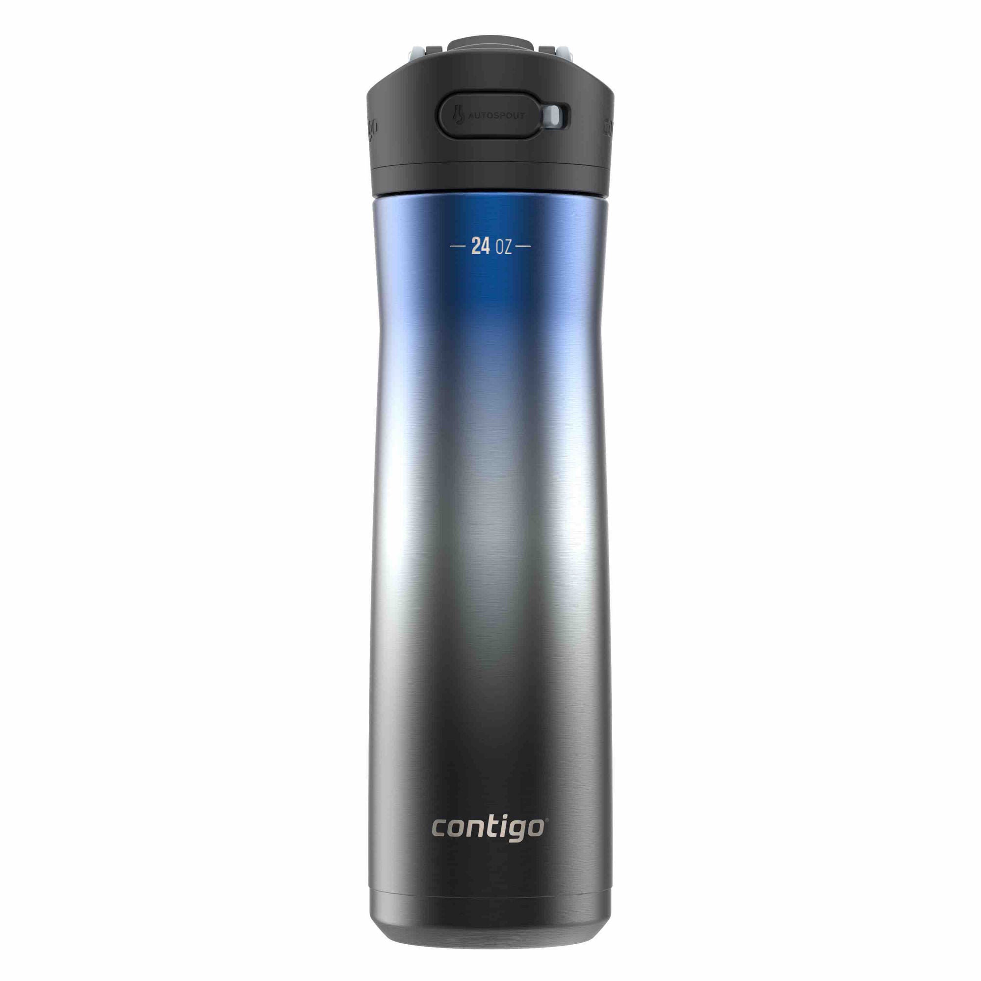Contigo® Ashland Chill 2.0 Stainless Steel Water Bottle with AUTOSPOUT® Lid | 24 oz | Licorice Ombre | Cup Holder