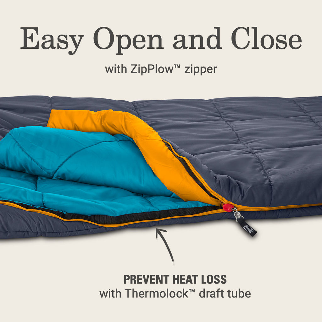 Coleman Big Bay™ 20° Big & Tall Contour Sleeping Bag | Navy