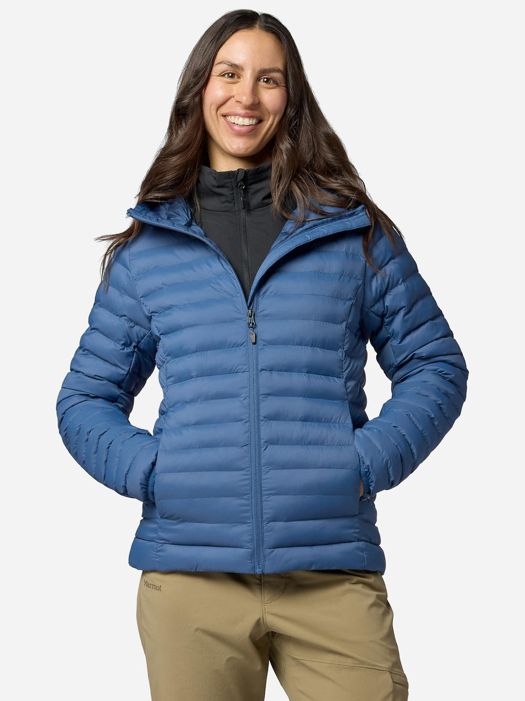 Marmot Women's Echo Featherless Insulated Hoody in Blue Currant
