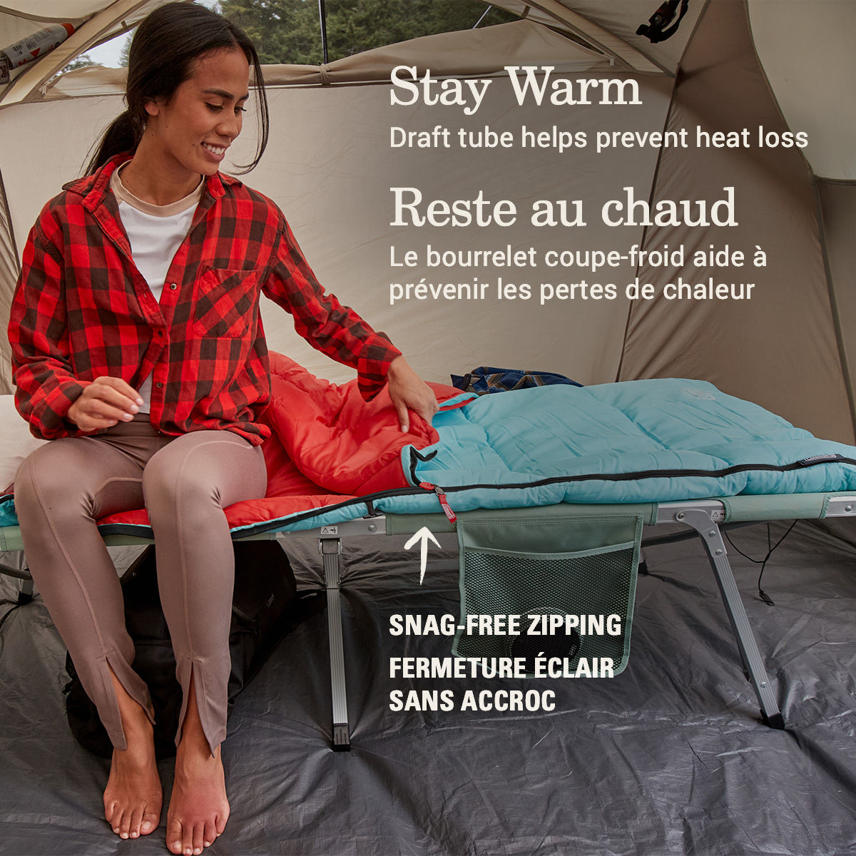 Coleman Flatlands™ 50°F Sleeping Bag | Blue