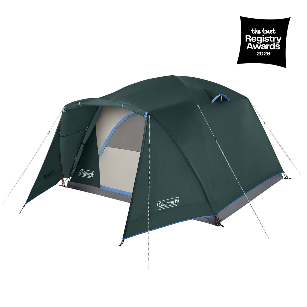 Coleman Skydome™ 6-Person Camping Tent with Full-Fly Vestibule | Evergreen | 10 x 8.5 ft