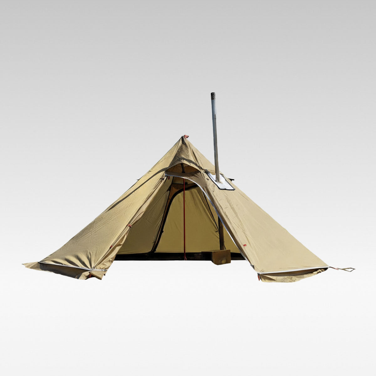 Hot Tent-1–3 Person Ultralight 4 Season Teepee Tent with Stove Jack