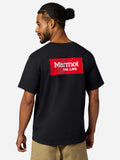Marmot Men's Duct Tape Short-Sleeve T-Shirt (Spring 2026) in Black | Recycled Cotton
