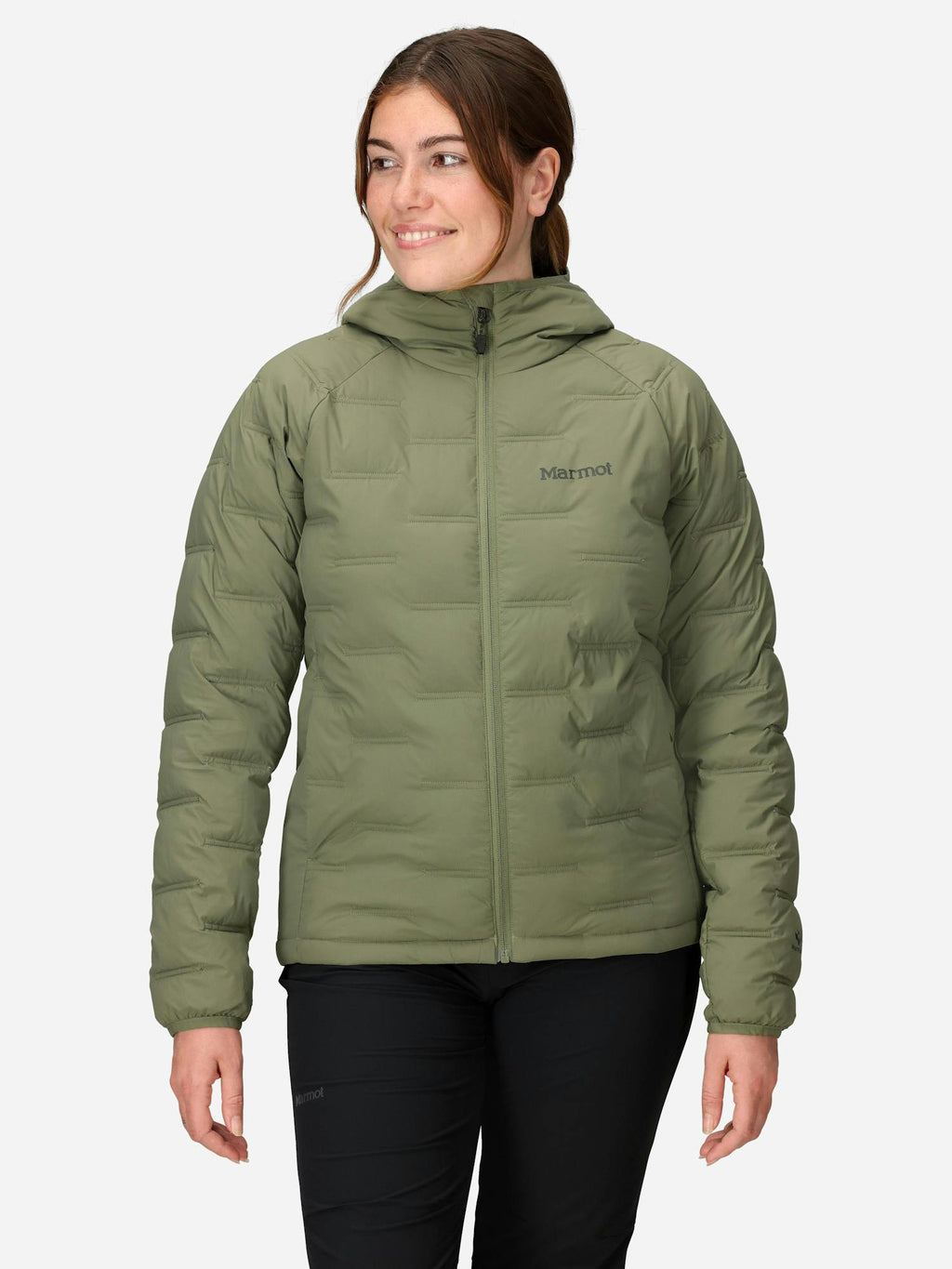 Marmot Women's WarmCube™ Active Novus Insulated Hoody in Olive Grove | Down