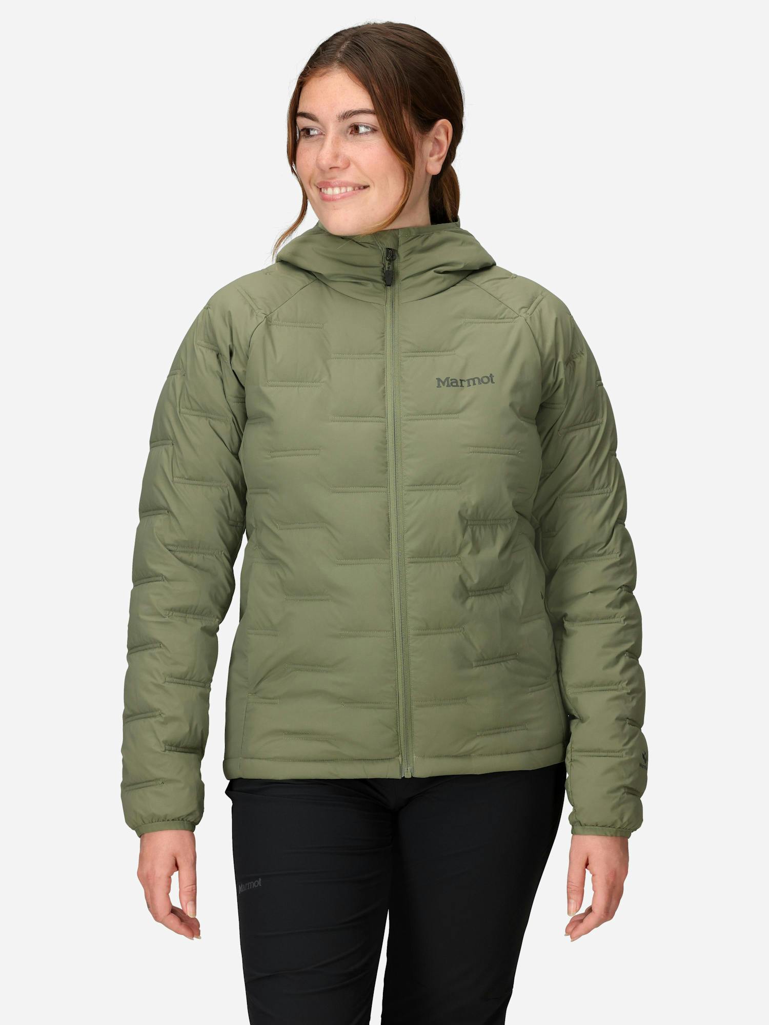 Marmot Women's WarmCube™ Active Novus Insulated Hoody in Olive Grove | Down