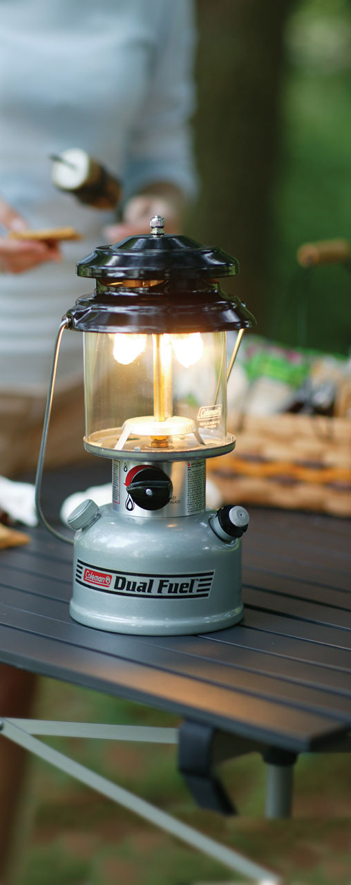 Coleman Premium Dual Fuel™ Lantern with Case | Grey | Adjustable Brightness