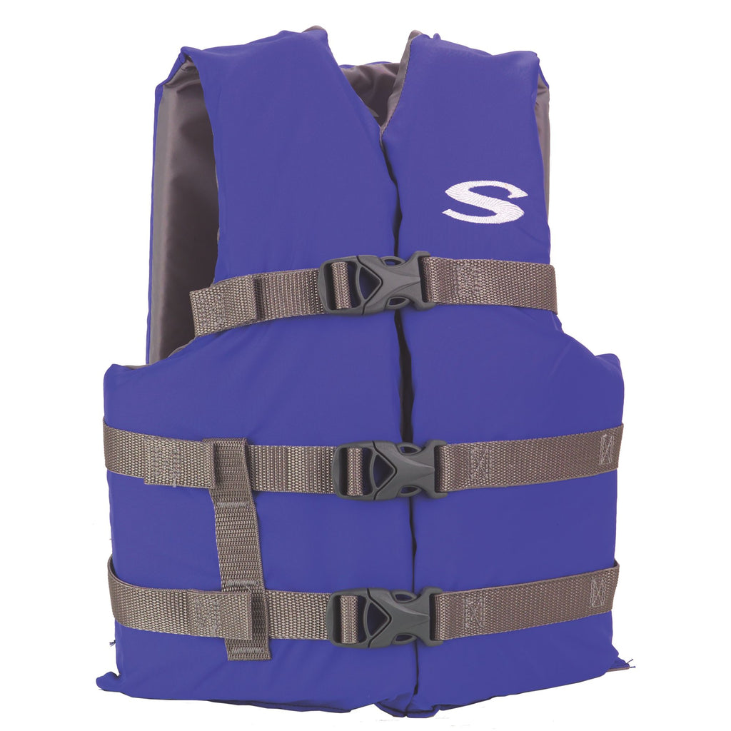 Stearns Youth Classic Vest Life Jacket - 50-90lbs | Blue