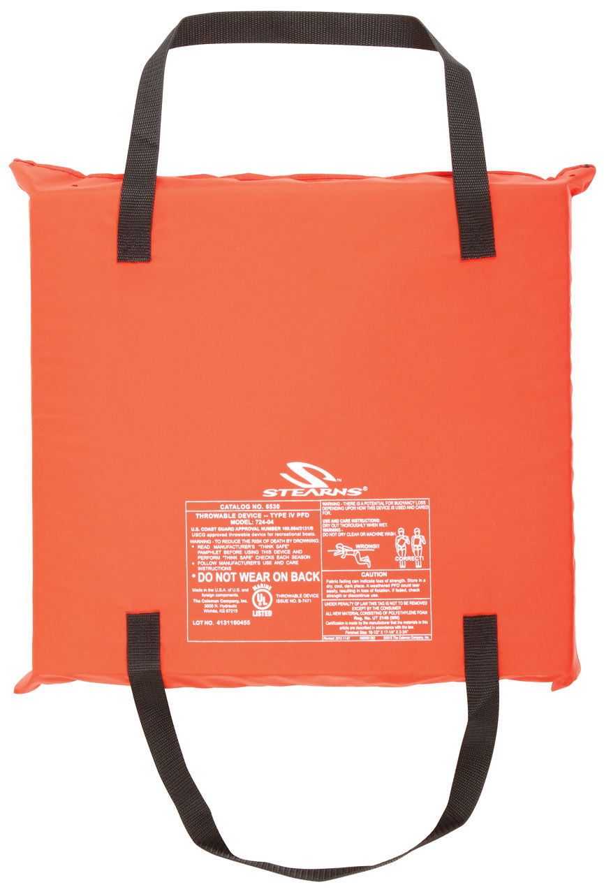 Coleman Stearns PFD 6530 Poly Utility Cushion | Orange
