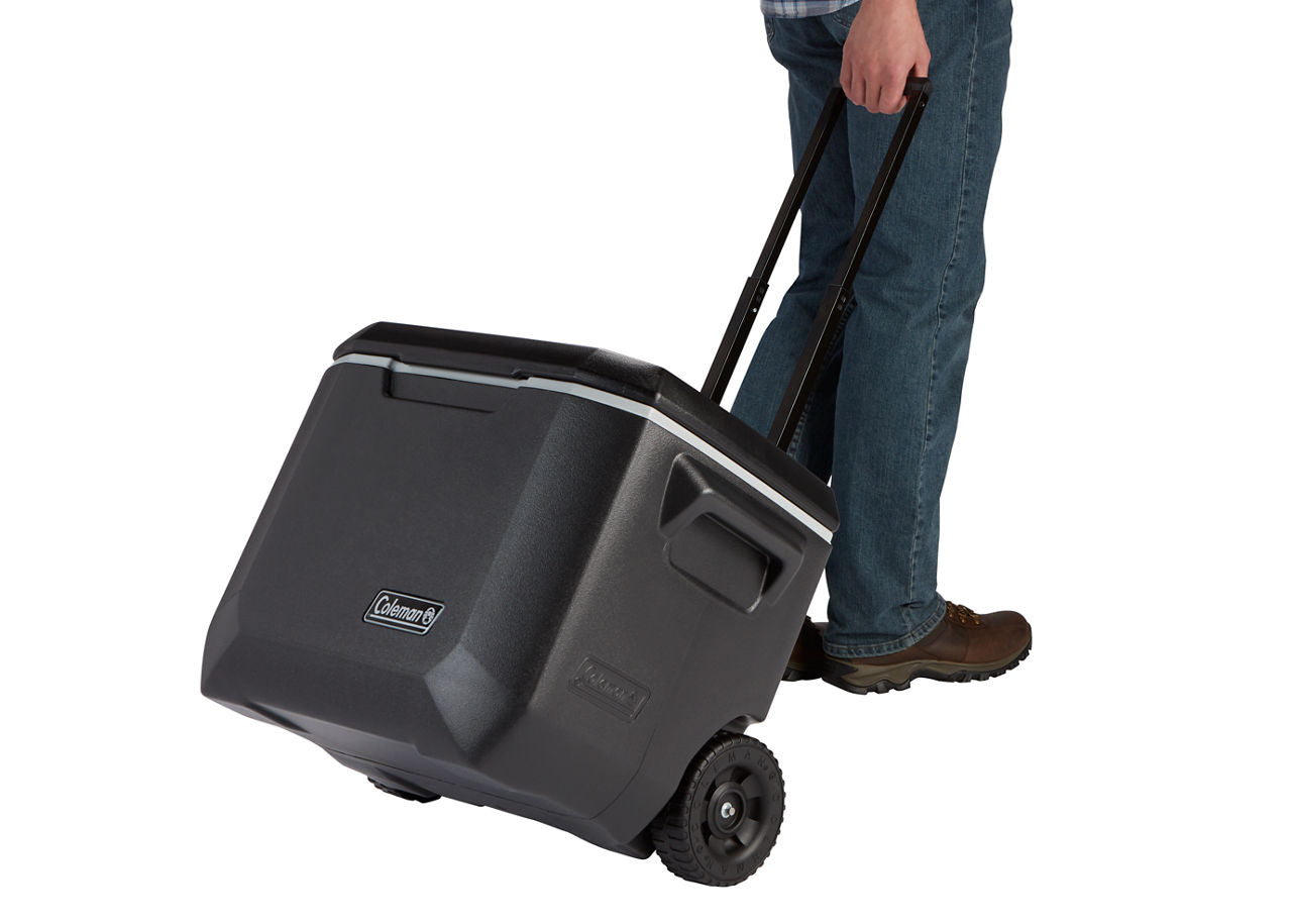 Coleman® 50-Quart Xtreme® 5-Day Hard Cooler with Wheels | Black | Cup Holder