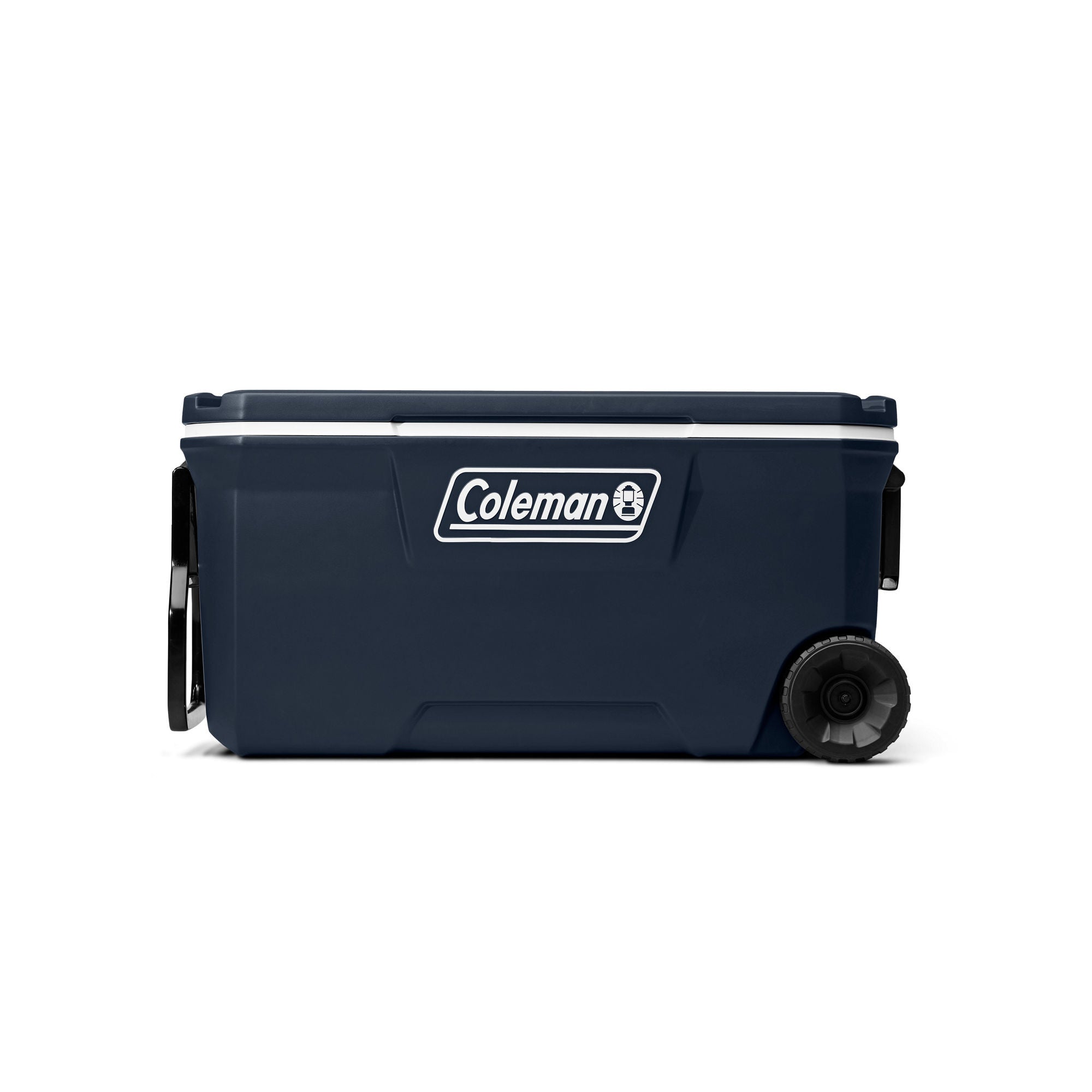 Coleman 316 Series™ 100-Quart Wheeled Cooler | Blue Nights | Cup Holder