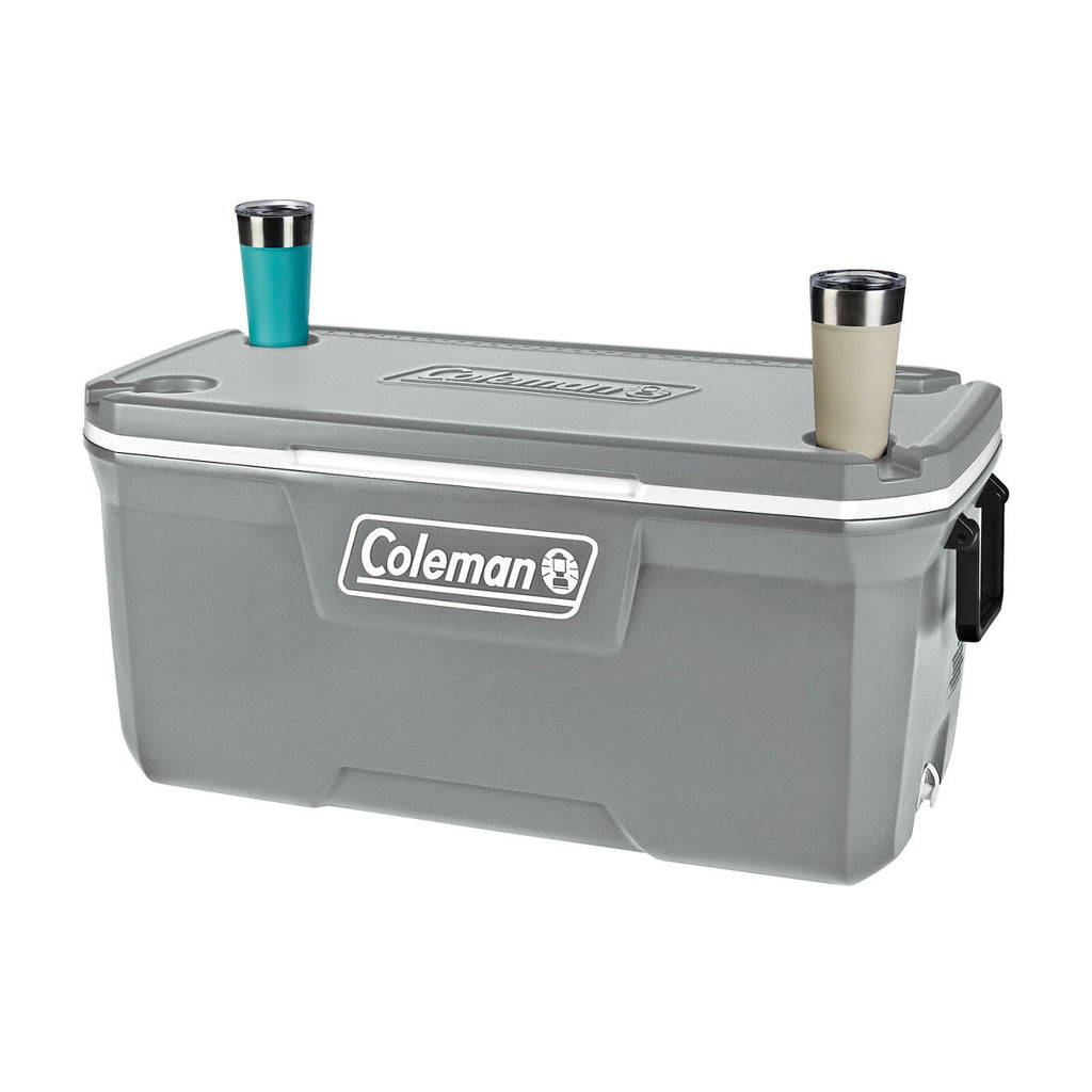 Coleman 316 Series™120-Quart Hard Cooler | Rock | Cup Holder
