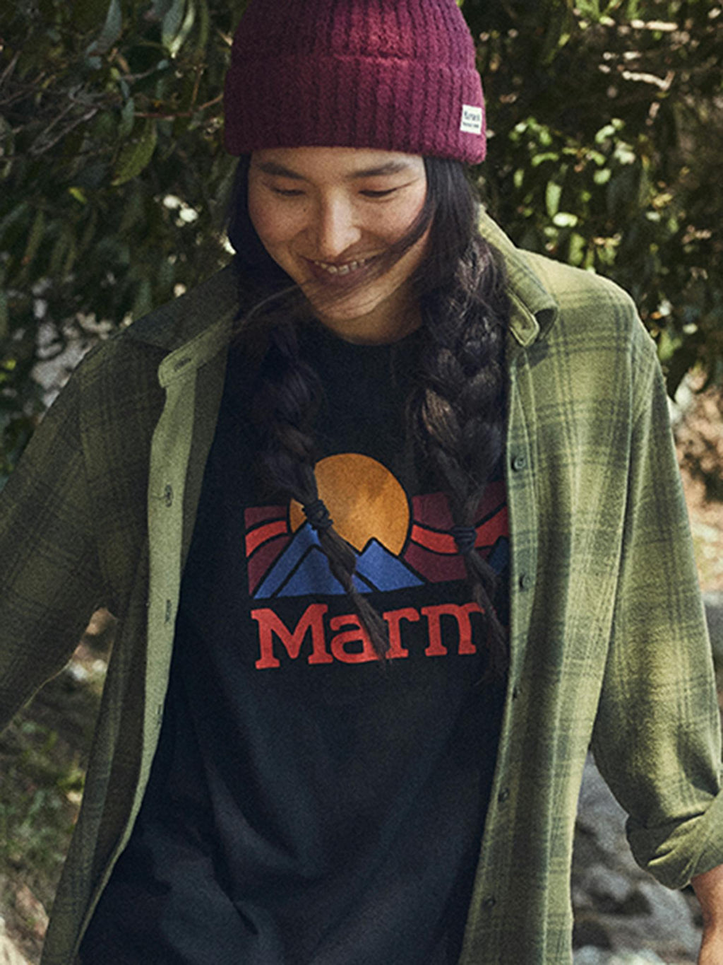 Marmot Women's Alpine Haven Soft Stretch Knit Flannel Long-Sleeve Shirt (Fall 2025) in Olive Grove