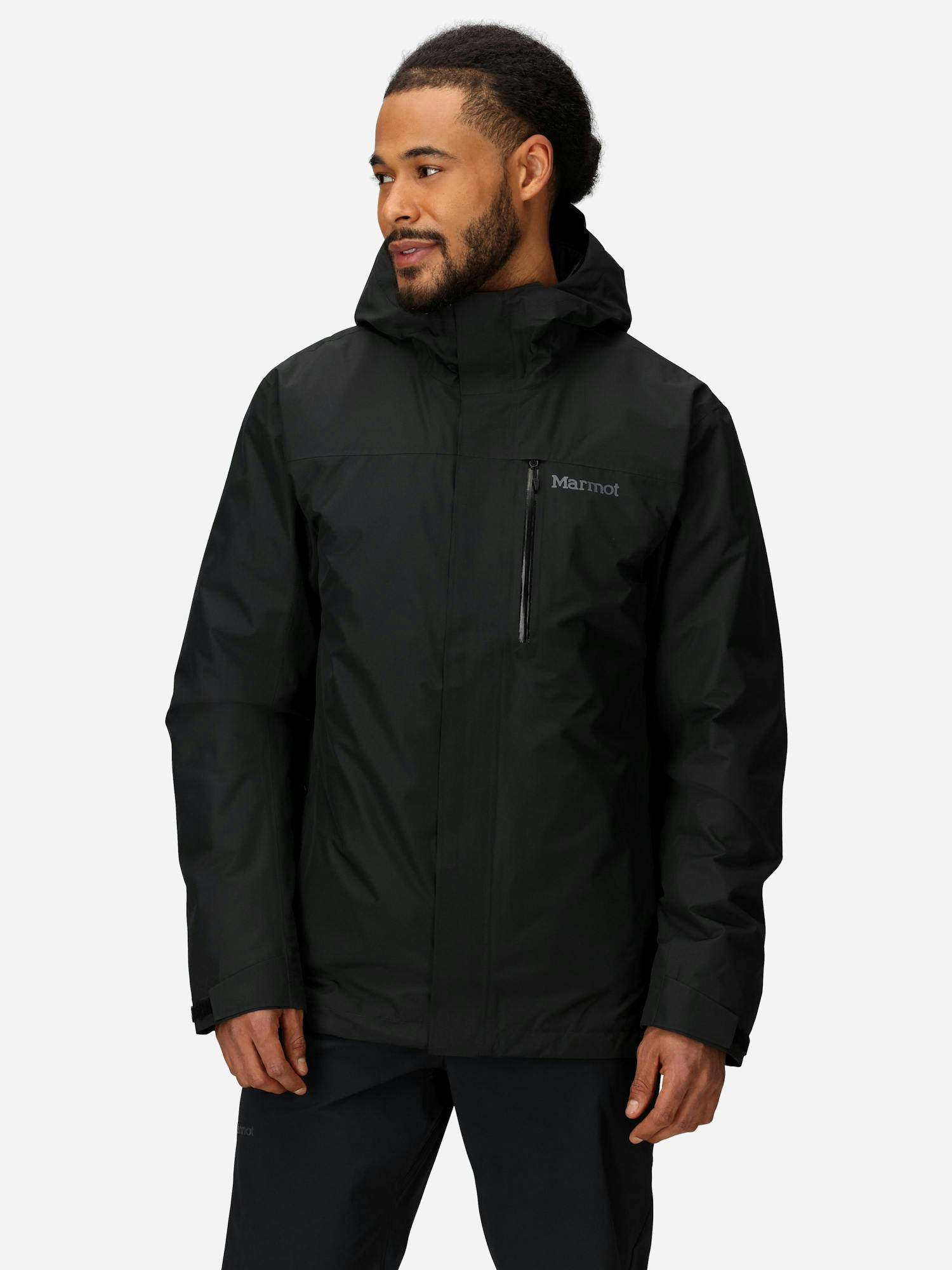 Marmot Men's Ramble Component 3 in 1 Waterproof Jacket in Black | Fleece