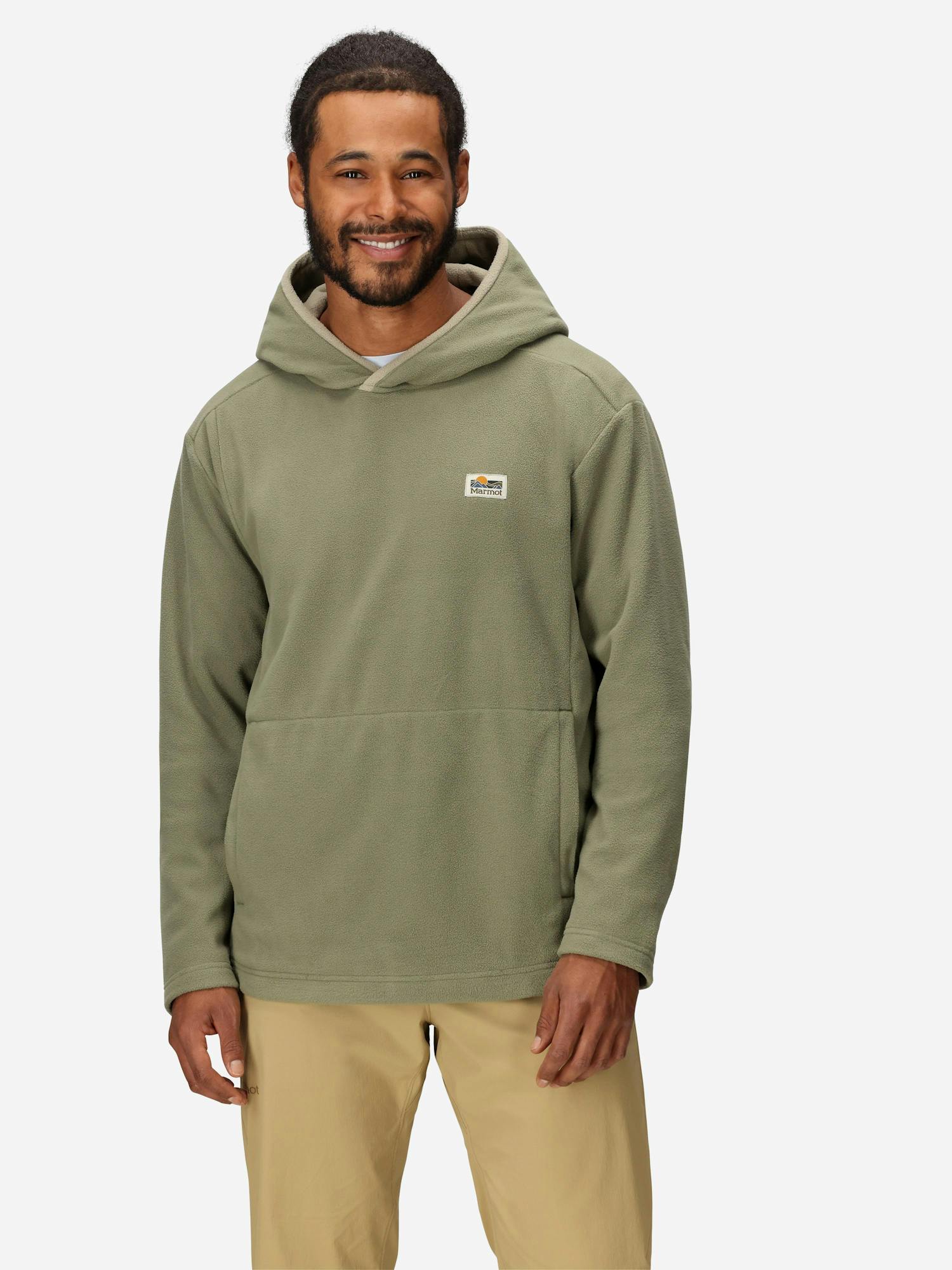 Marmot Men’s Flagstone Ultra Soft Fleece Pullover Hoody (Fall 2025) in Olive Grove