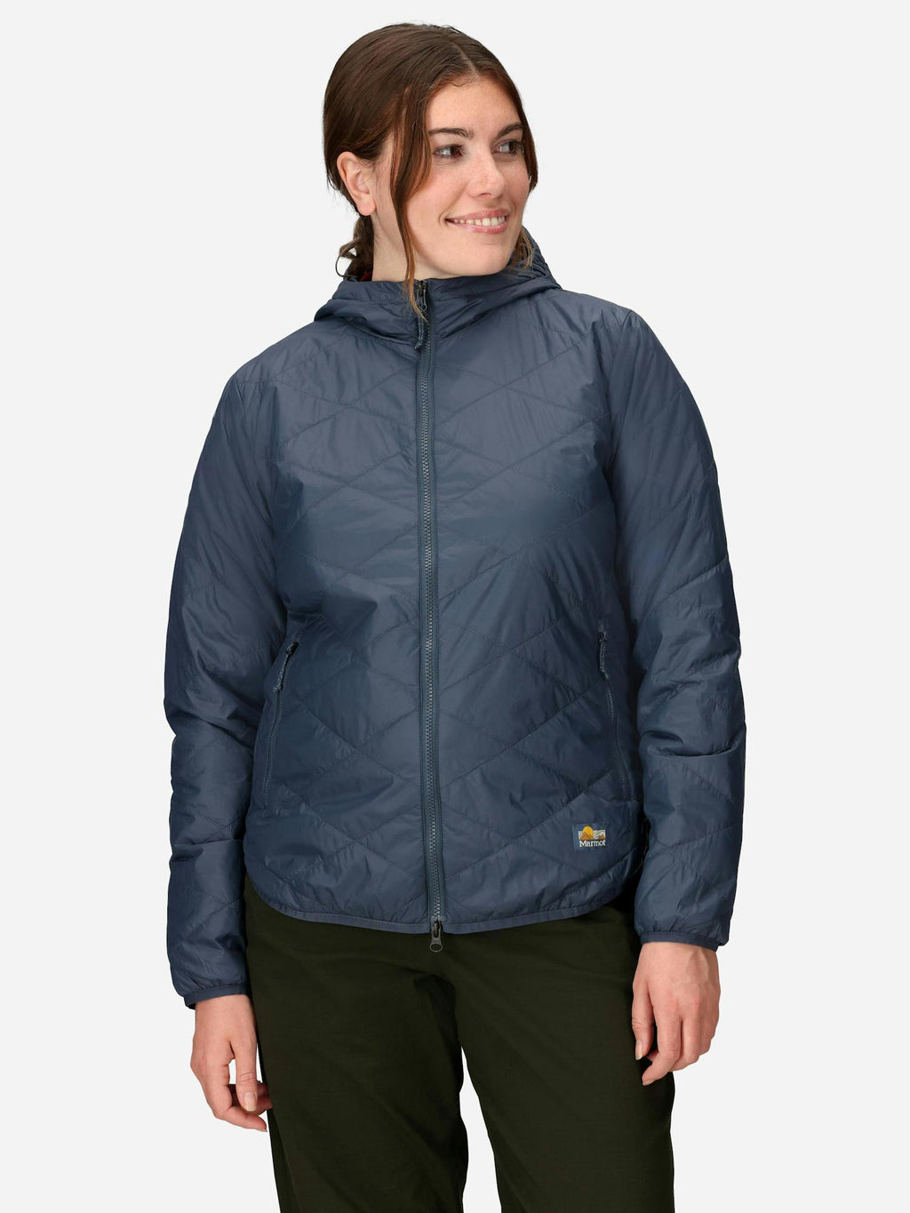 Marmot Women's Onward Insulated Hoody in Thunderhead