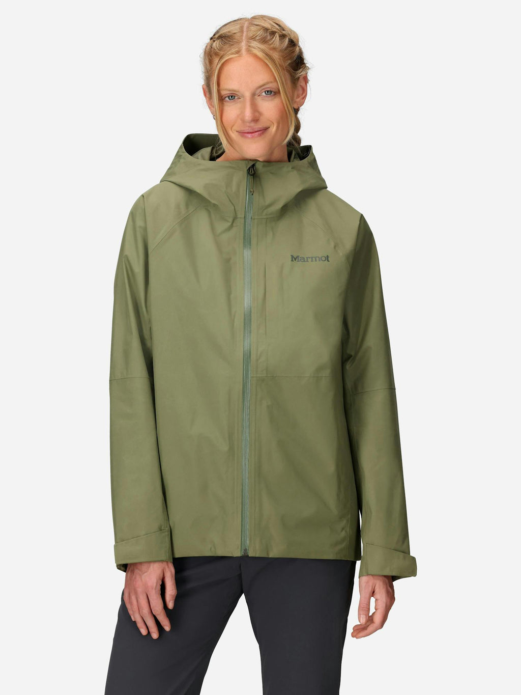 Marmot Women's Waypoint GORE-TEX® Rain Jacket in Olive Grove