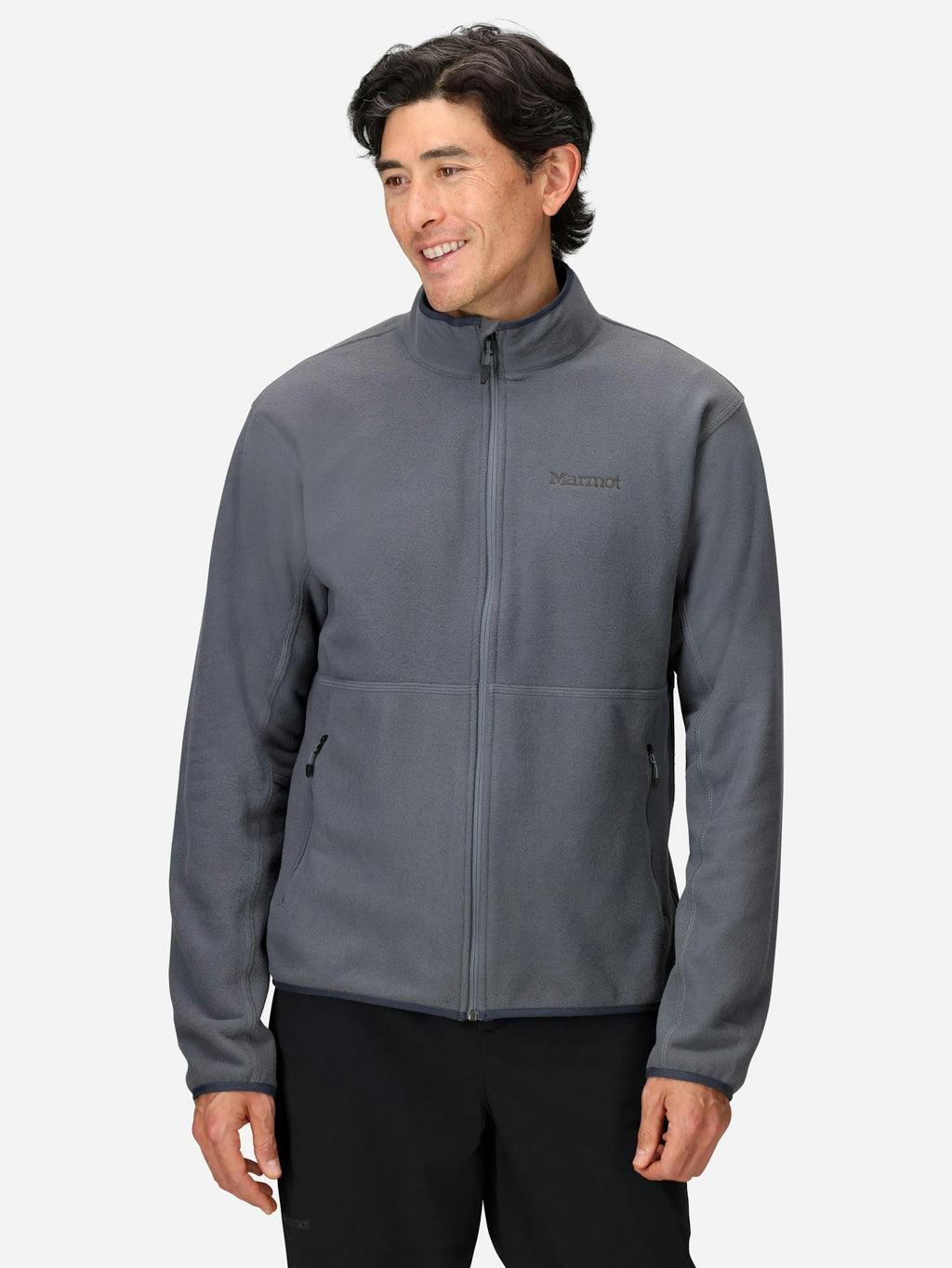 Marmot Men's Rocklin Fleece Full-Zip Jacket in Steel Onyx