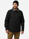 Marmot Men's Hidden Peaks Shirt Jacket in Black Geo Stripe | Cotton