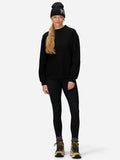 Marmot Women’s Ridge Tech Waffle Knit Mock Neck Pullover (Fall 2025) in Black | Cotton