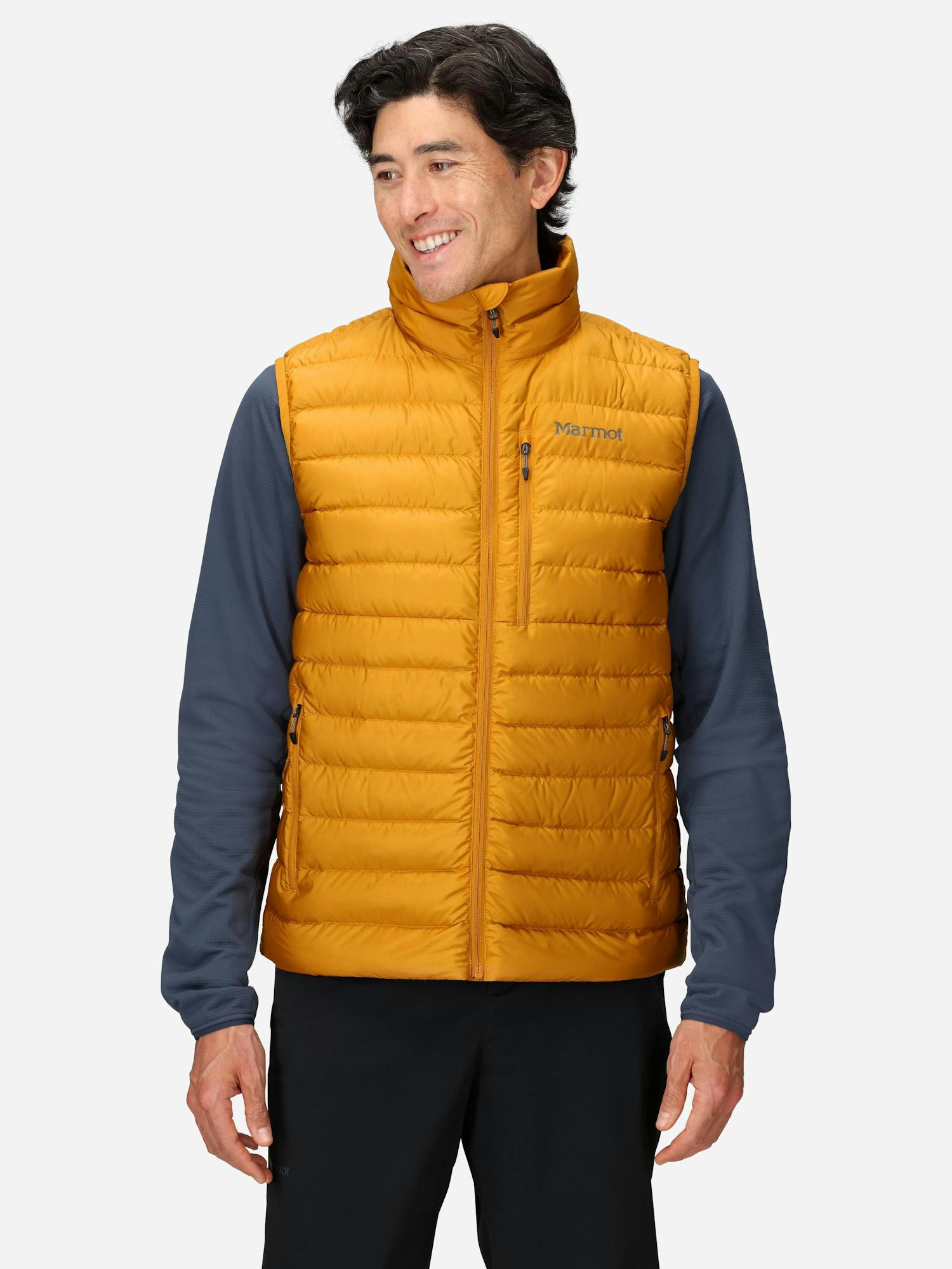 Marmot Men's Highlander Down Vest (Fall 2025) in Honey Glaze