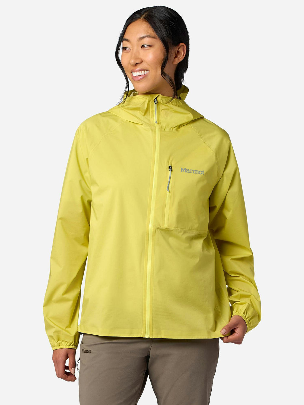 Marmot Women's Superalloy Bio Rain Jacket in Limelight
