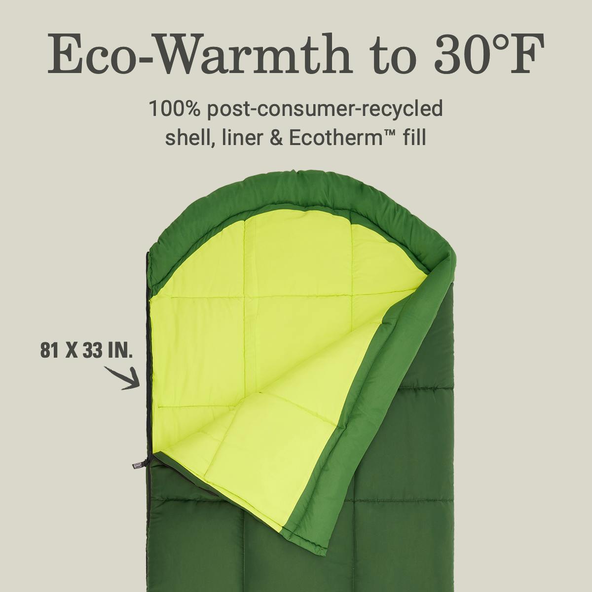 Coleman Arch Bay™ 30°F Sleeping Bag | Green