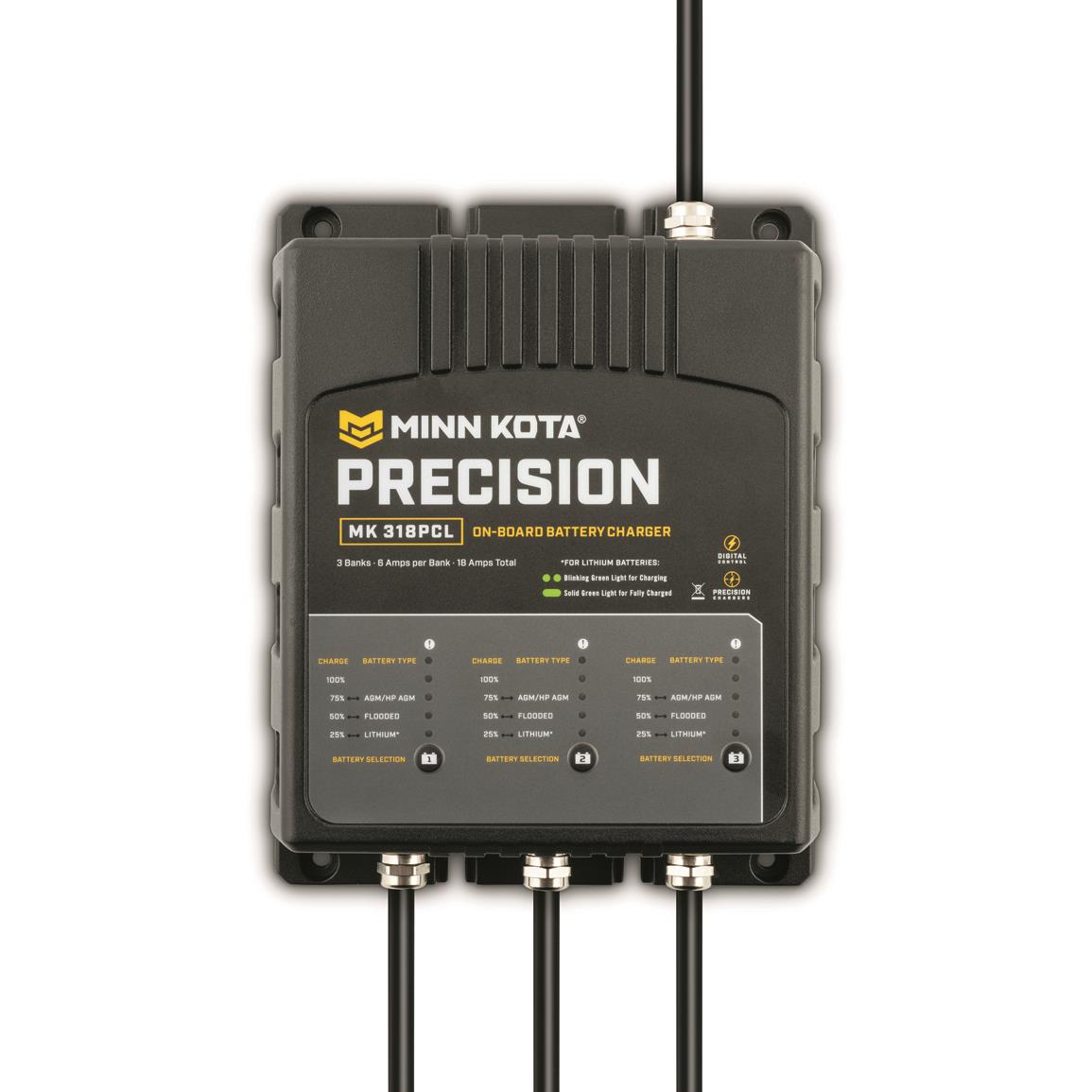 Minn Kota MK-318 3 Bank 6 AMP Precision Onboard Battery Charger