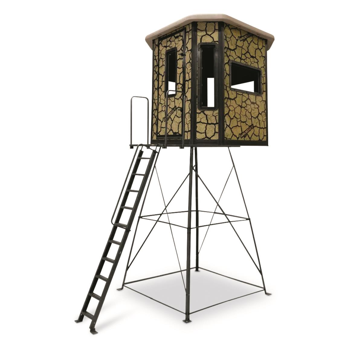 Muddy Bull XL Hard Sided Box Blind and 10' Elite Tower
