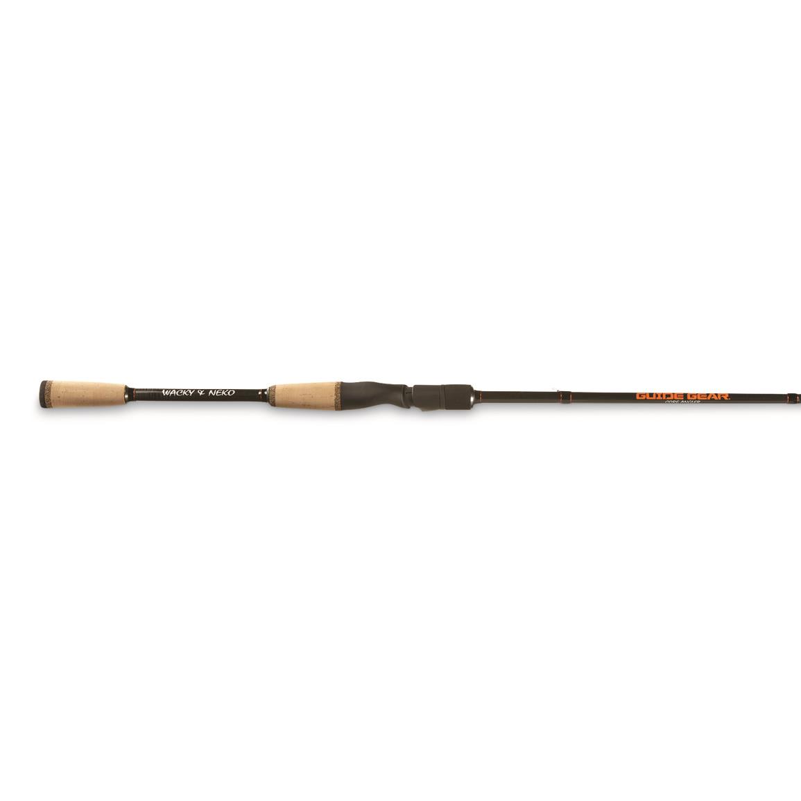 Guide Gear Core Angler Wacky and Neko Spinning Rod, 6'8" Length, Medium Power, Fast Action
