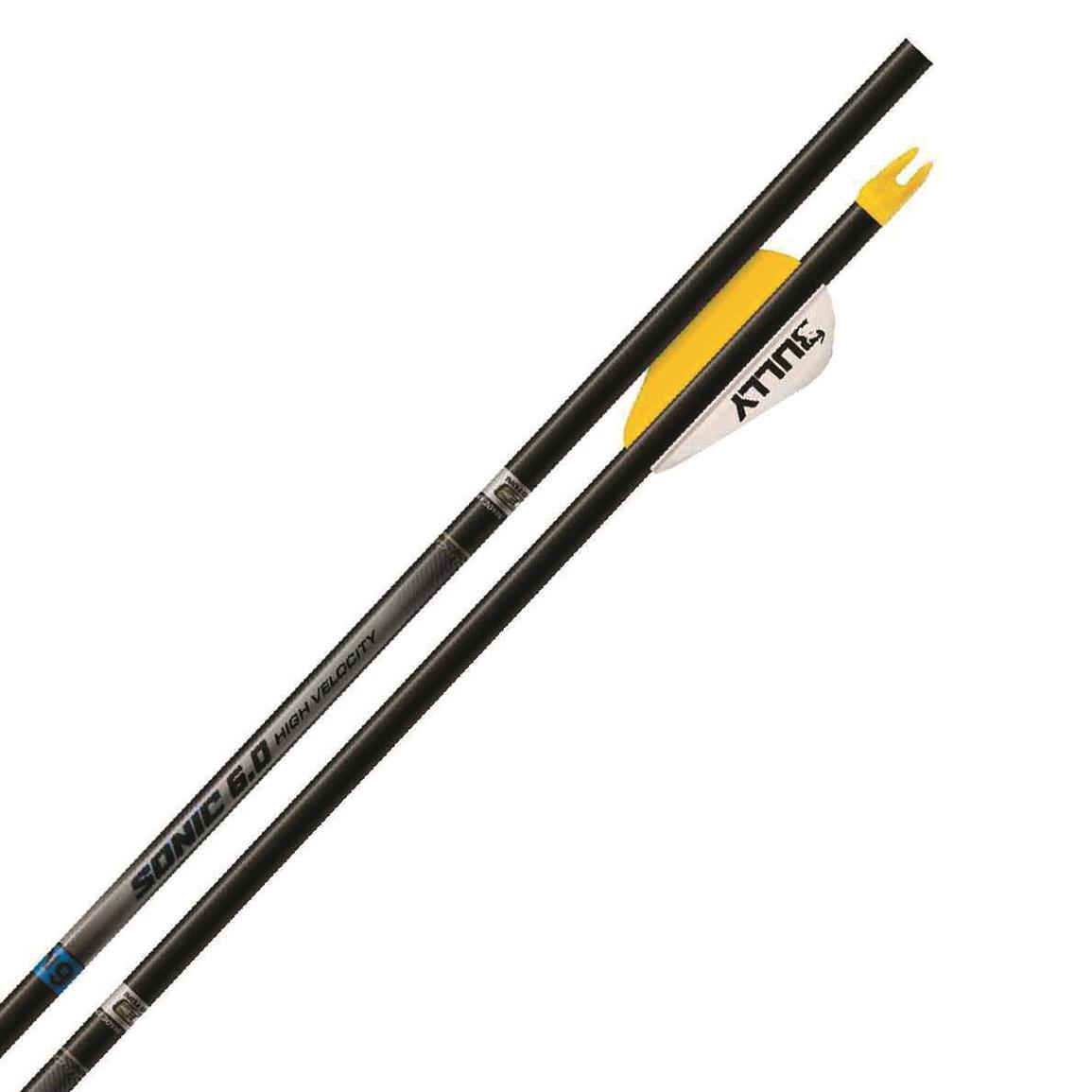 Easton Sonic 6.0 Blazer Vane Arrows, 6 Pack