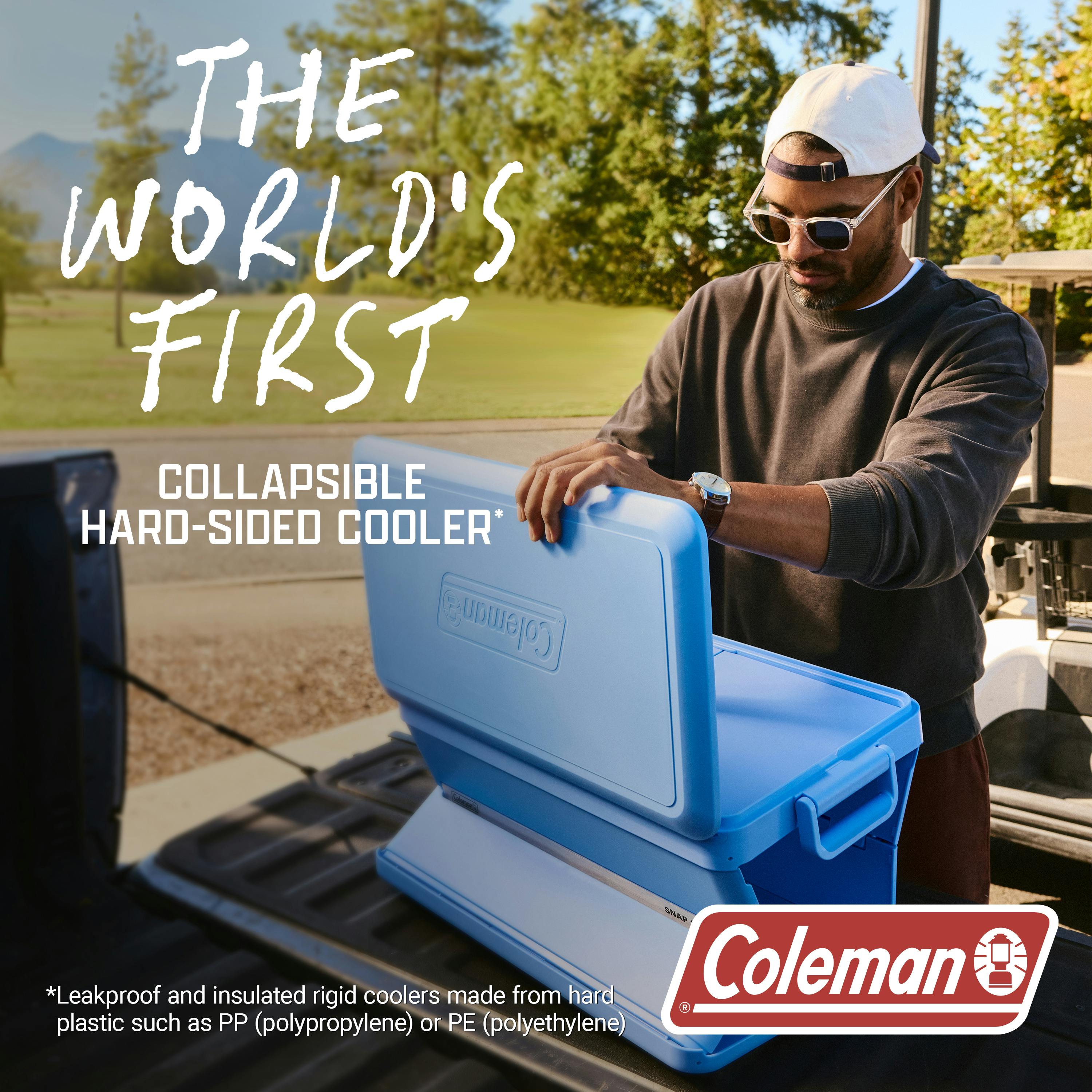 Coleman Snap 'N Go 45-Quart Collapsible Hard Cooler | Mussel