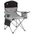 Coleman Cooler Quad Chair | Black | Cup Holder | Strong Steel Frame | Adjustable Arm Heights