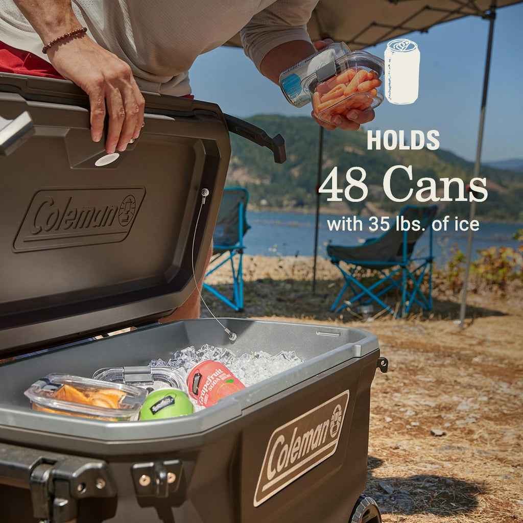 Coleman Convoy™ Series 65-Quart Cooler With Wheels | Walnut