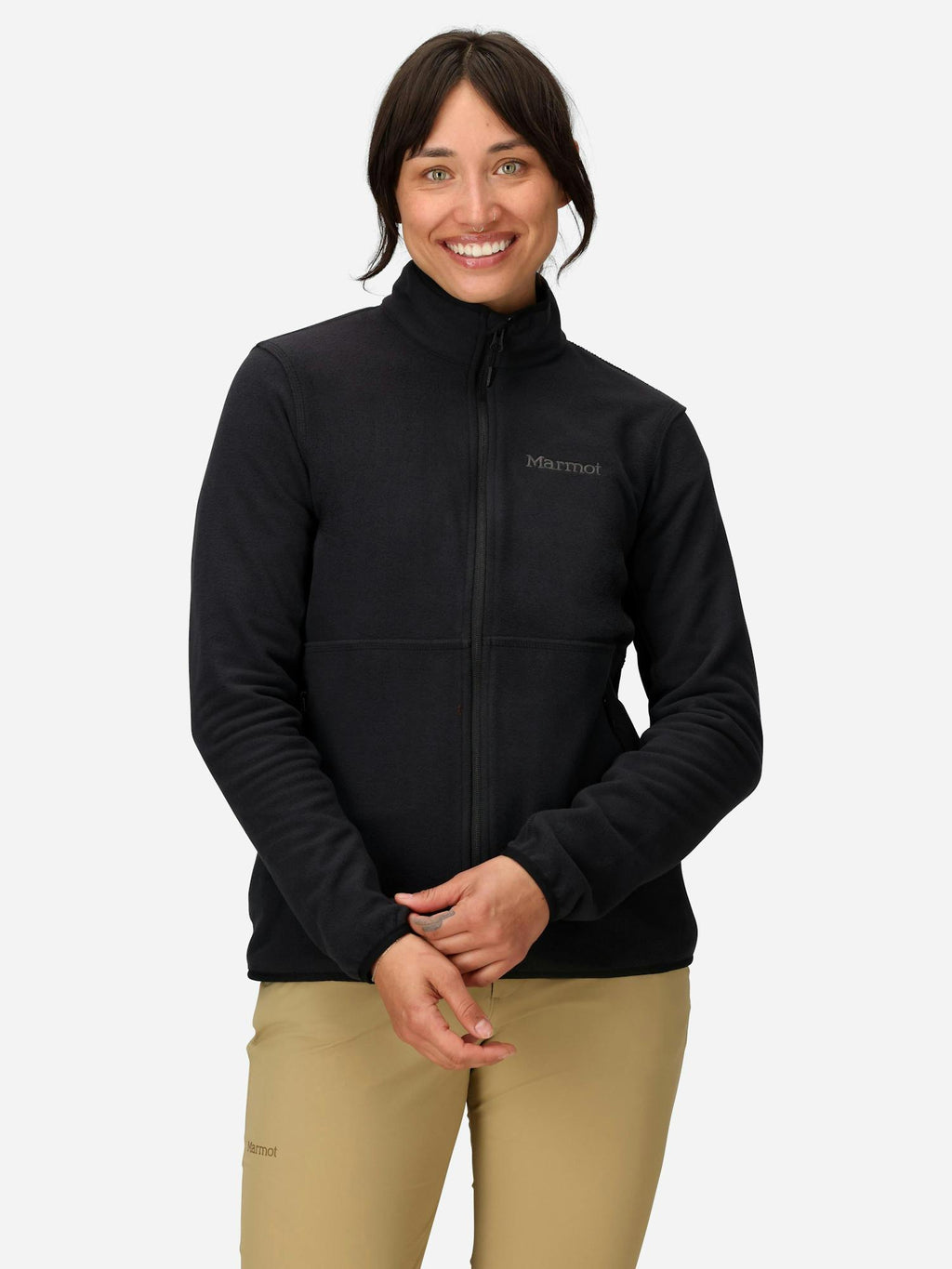 Marmot Women's Rocklin Fleece Full-Zip Jacket in Black