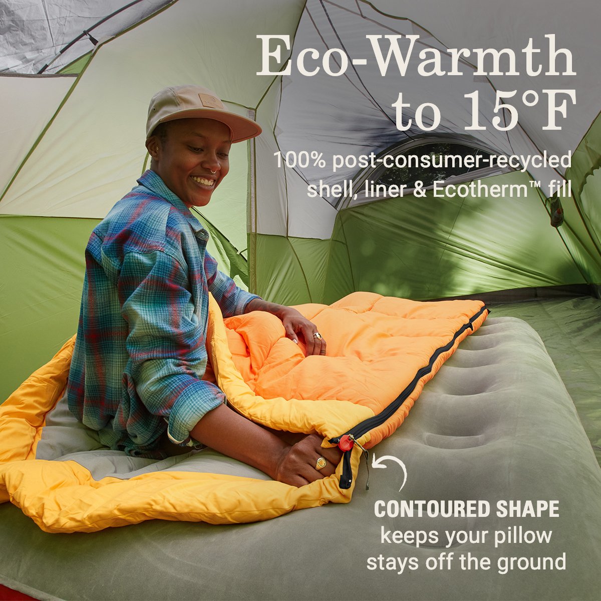 Coleman Arch Bay™ 15°F Big & Tall Sleeping Bag | Daffodil