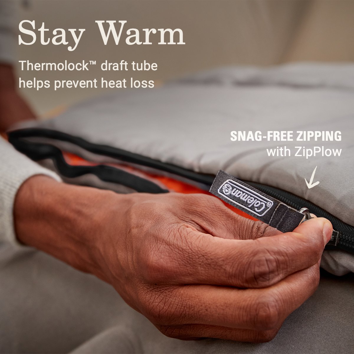 Coleman Arch Bay™ 15°F Big & Tall Sleeping Bag | Rock