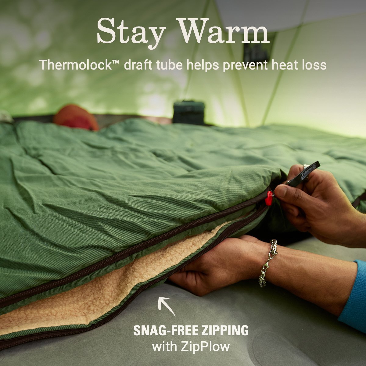 Coleman Big Game™ 0°F Big & Tall Sleeping Bag | Pine Green