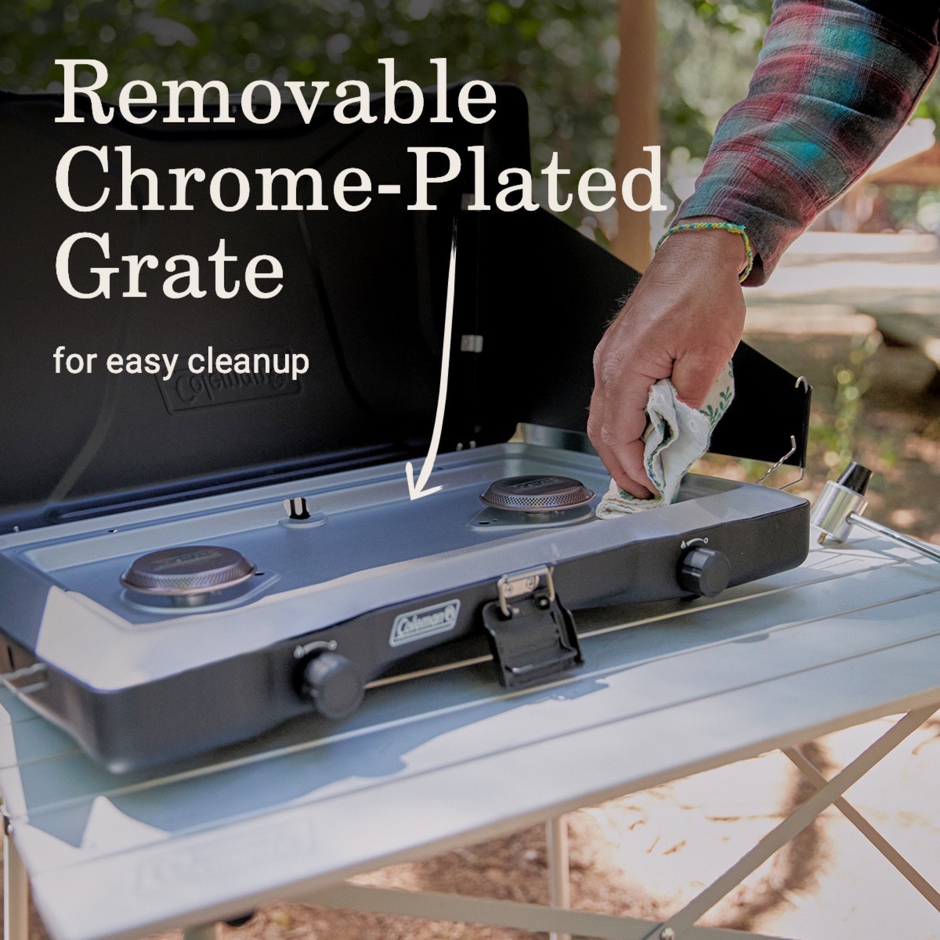 Coleman Triton™ 2-Burner Propane Camping Stove | Black