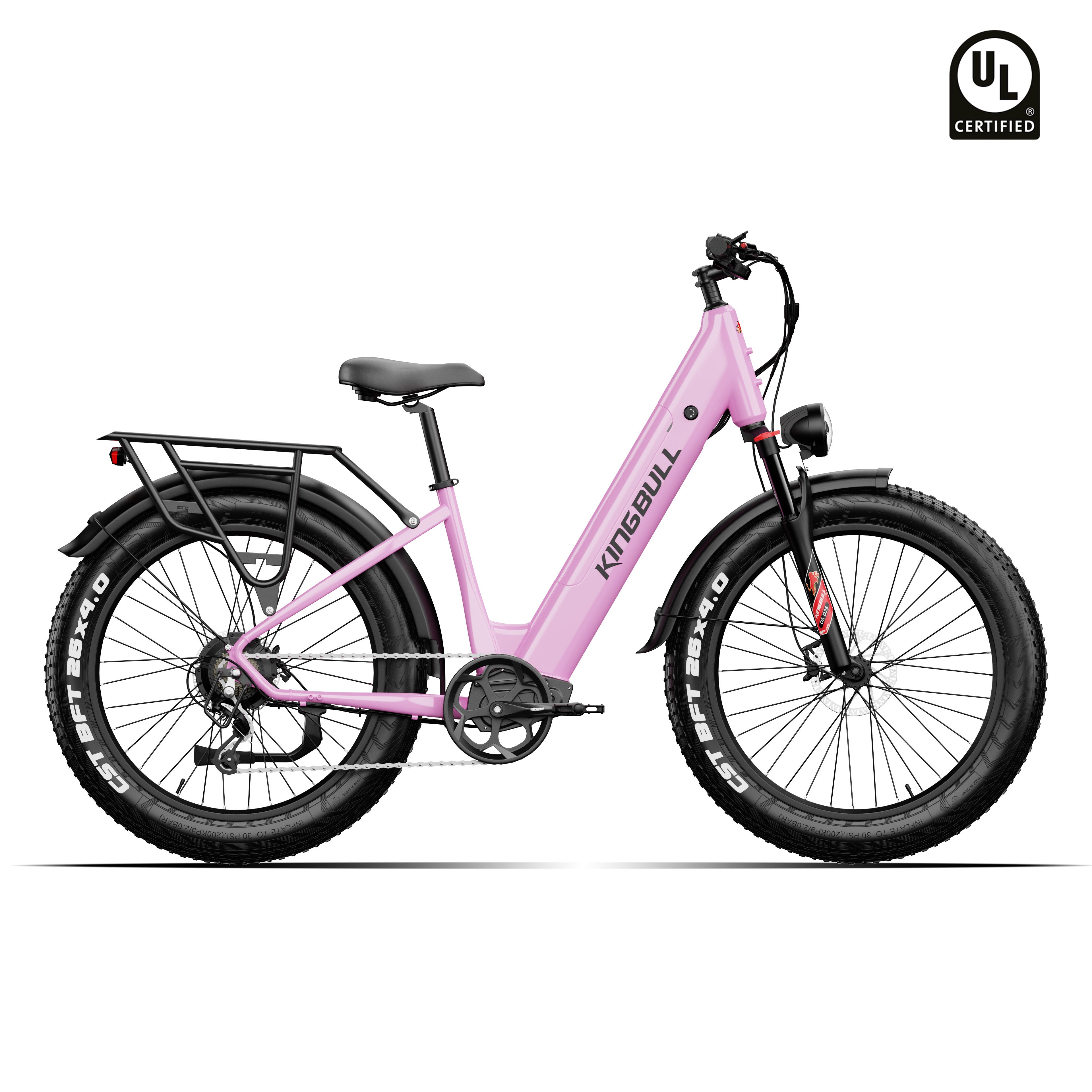 Kingbull Discover ST 2.0 | Premium Off-road & City Electric Bike - Pink / Ebike Only