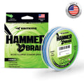 KastKing Hammer Braid Fishing Line - Abrasion Resistant Braided Line, Thin Diameter Superline, Made in The USA, Tighter Diamond Braid, Zero Stretch