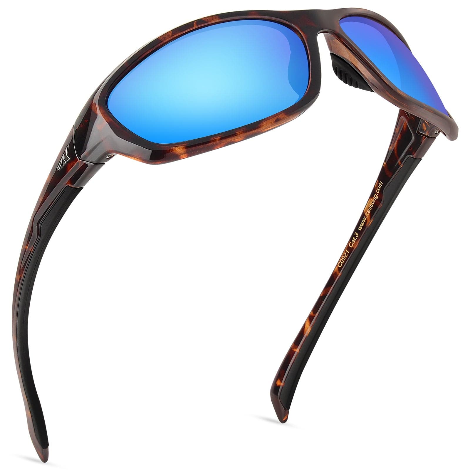 KastKing Hiwassee Polarized Sport Sunglasses for Men and Women, Wrap Sunglasses for Fishing Cycling and Running,UV Protection