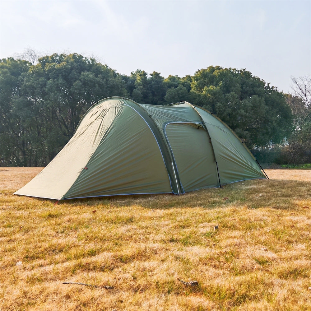 6-Person 4-Season Hot Tent with Awning