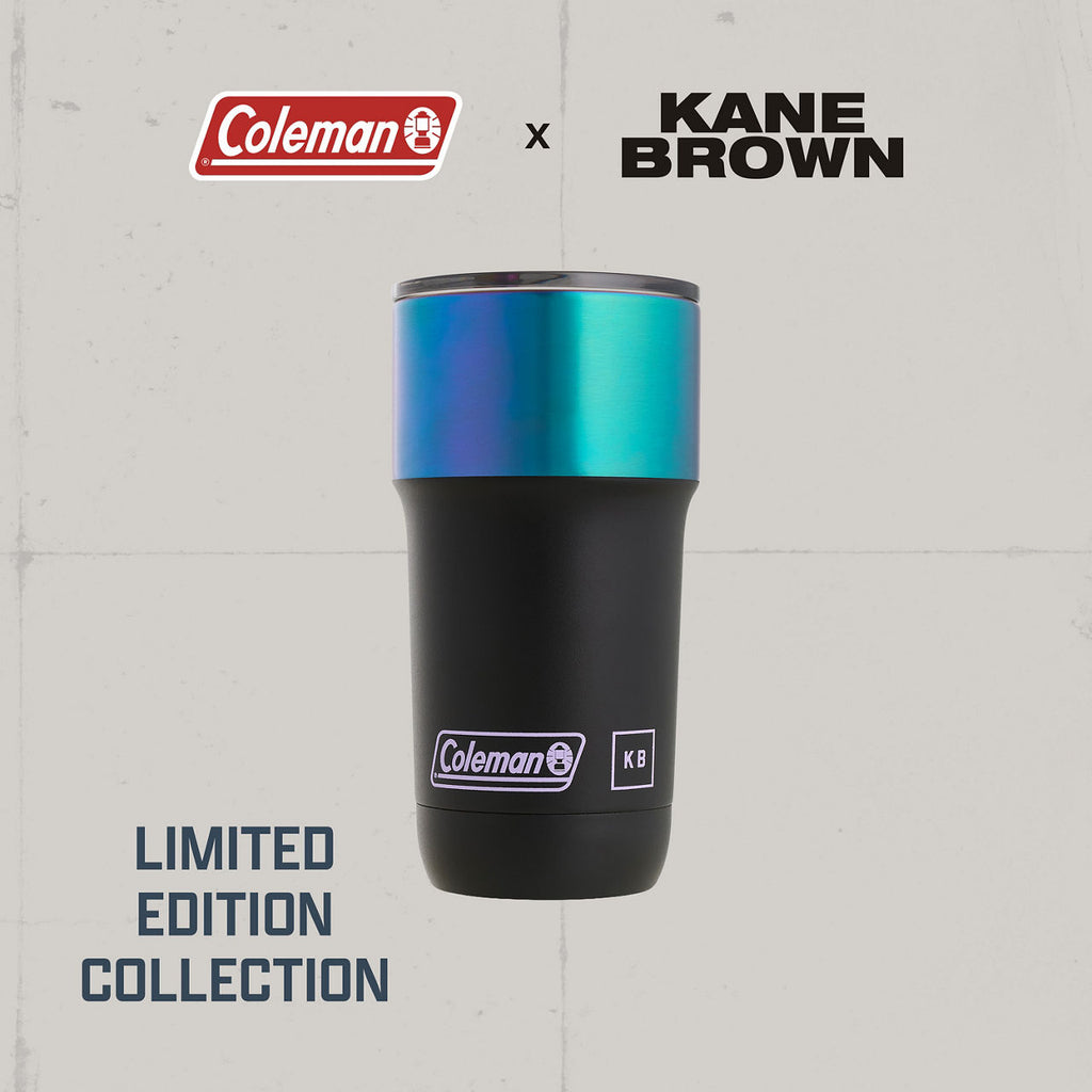 Kane Brown x Coleman® 1900 Collection™ Steel Belted 20 oz. Stainless Steel Tumbler | Black | Cup Holder