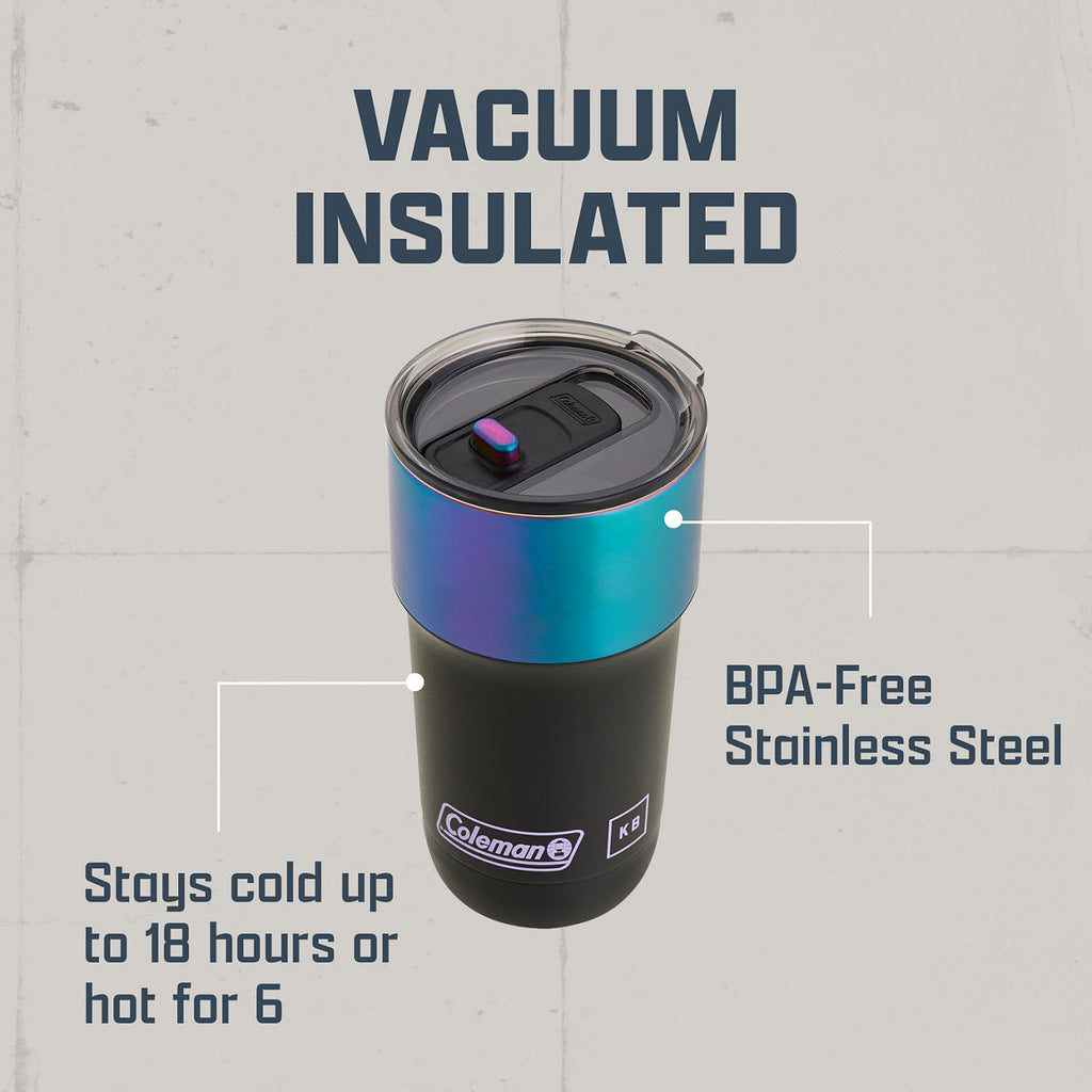 Kane Brown x Coleman® 1900 Collection™ Steel Belted 20 oz. Stainless Steel Tumbler | Black | Cup Holder