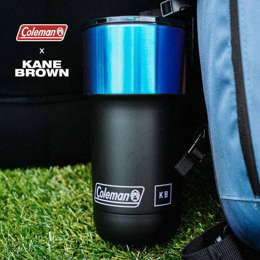 Kane Brown x Coleman® 1900 Collection™ Steel Belted 20 oz. Stainless Steel Tumbler | Black | Cup Holder
