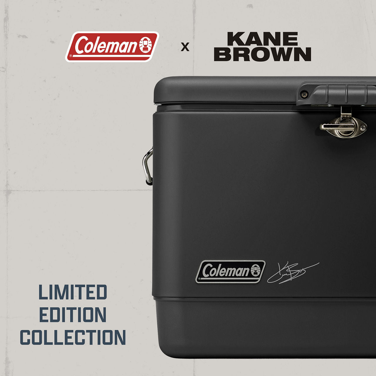 Kane Brown x Coleman® Reunion 54 Qt. Steel Belted Matte Cooler | Midnight | Supports Up To 250 lbs