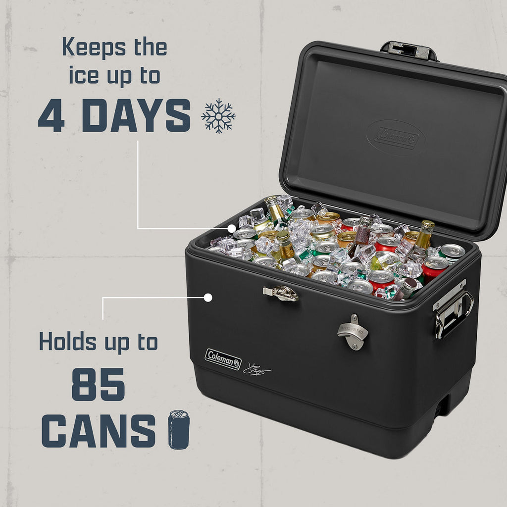 Kane Brown x Coleman® Reunion 54 Qt. Steel Belted Matte Cooler | Midnight | Supports Up To 250 lbs