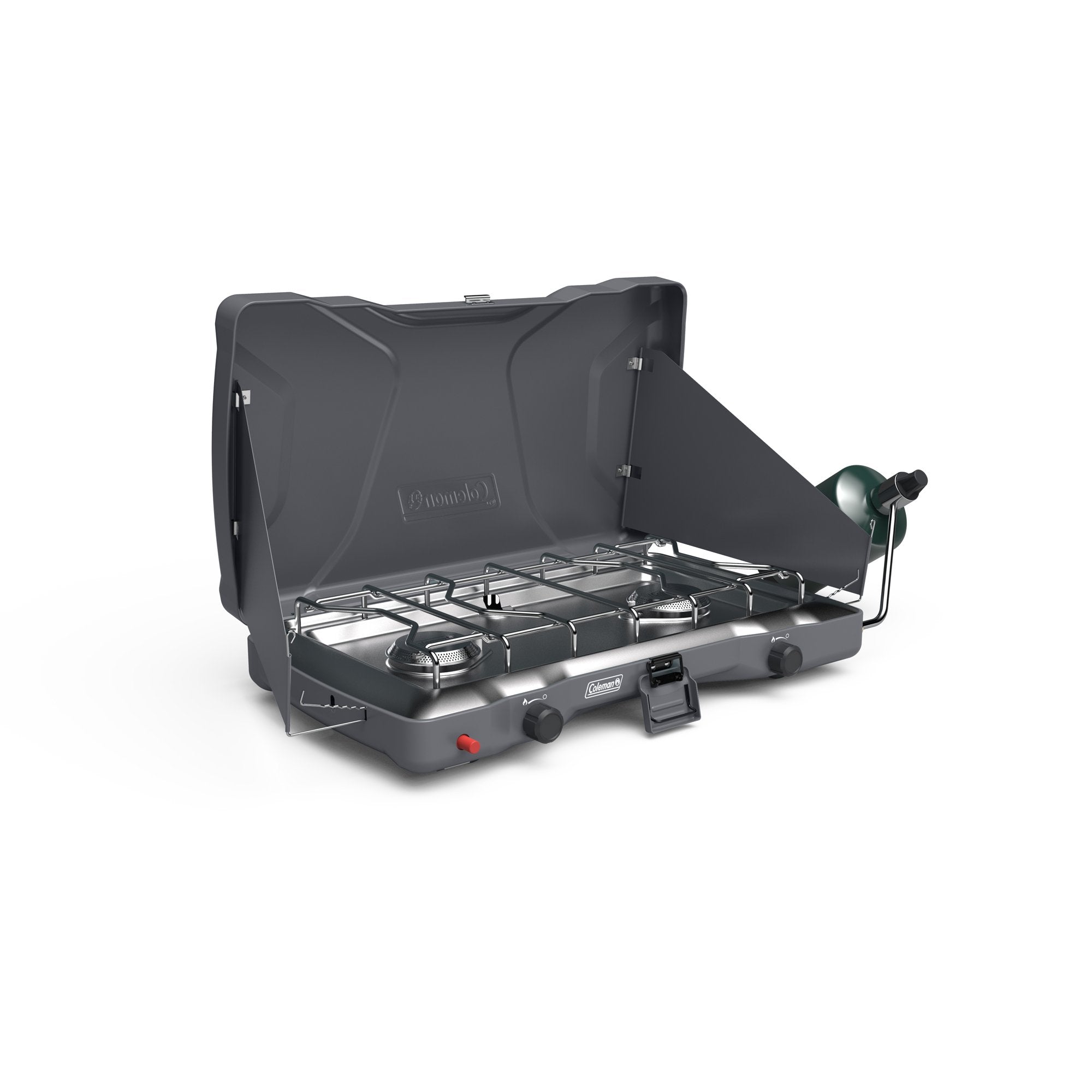 Coleman Triton™+ 2-Burner Propane Gas Camping Stove | Grey